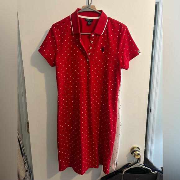 Polo Ralph Lauren Dresses & Skirts - Polo by Ralph Lauren Red Dress with White Accents